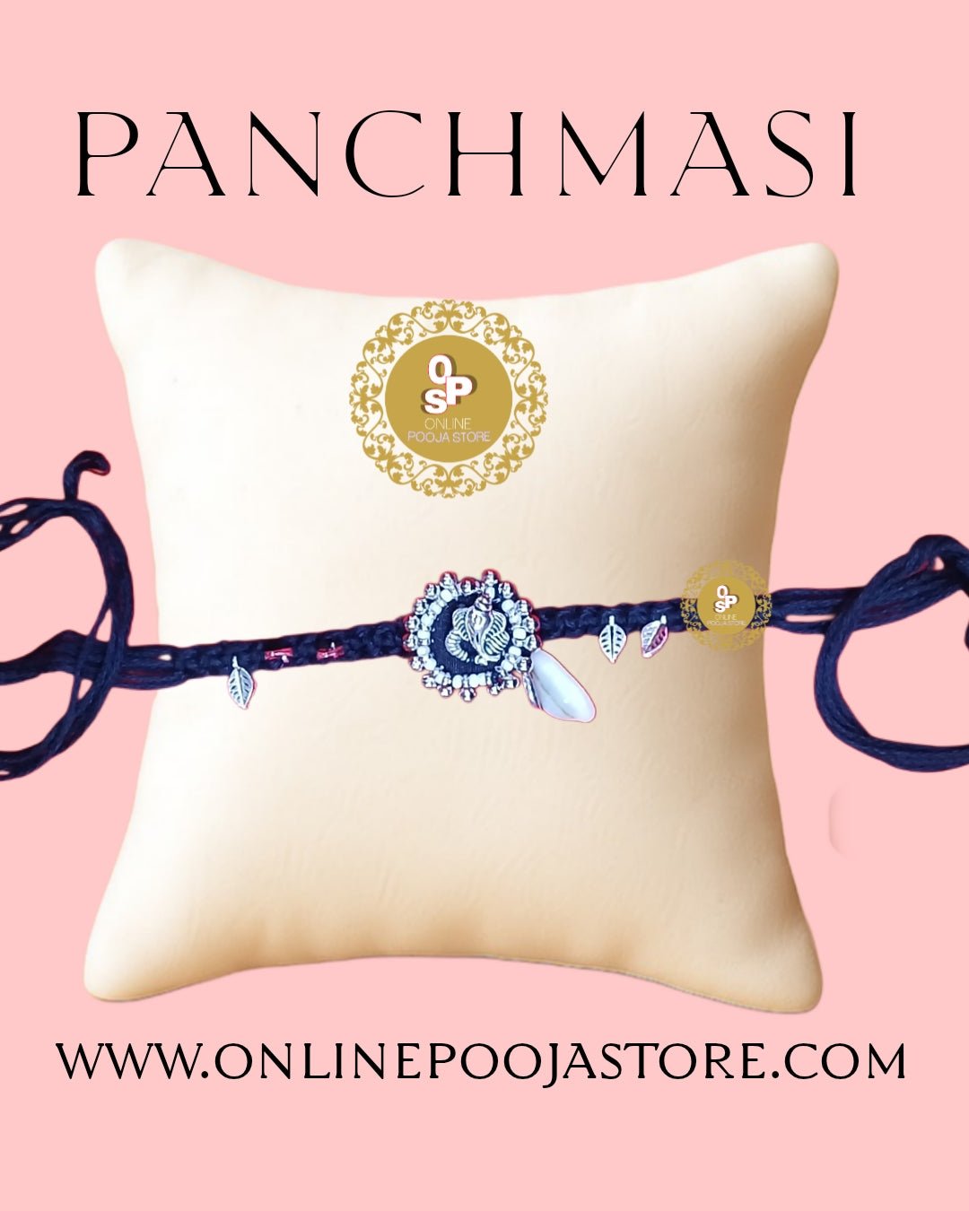 Panchmasi with Ganesh Design | Traditional Panchmasi Rakhi for Expectant Mothers - ONLINE POOJA STORE