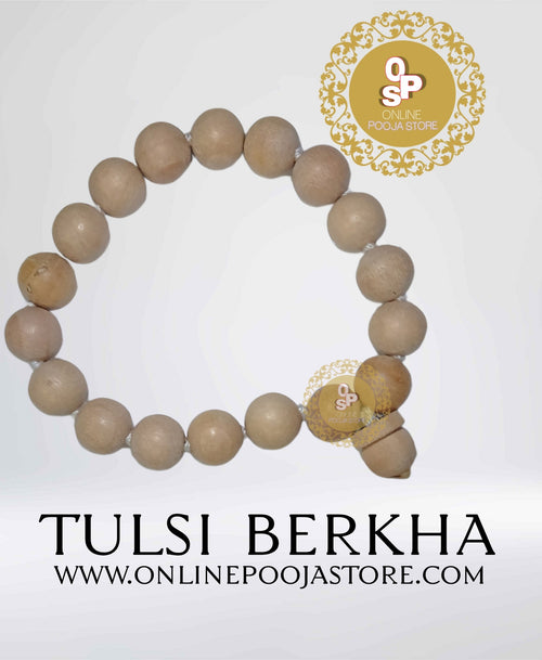 12 mm Dark White Van Tulsi Berkha (18+1 Beads) – Original Tulsi Mala - ONLINE POOJA STORE