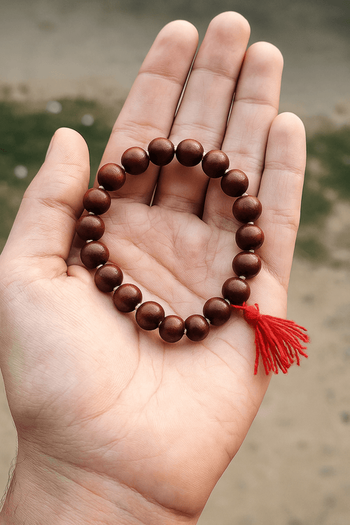 12 mm Van Tulsi Berkha (18+1 Beads) – Premium Original Tulsi Mala - ONLINE POOJA STORE