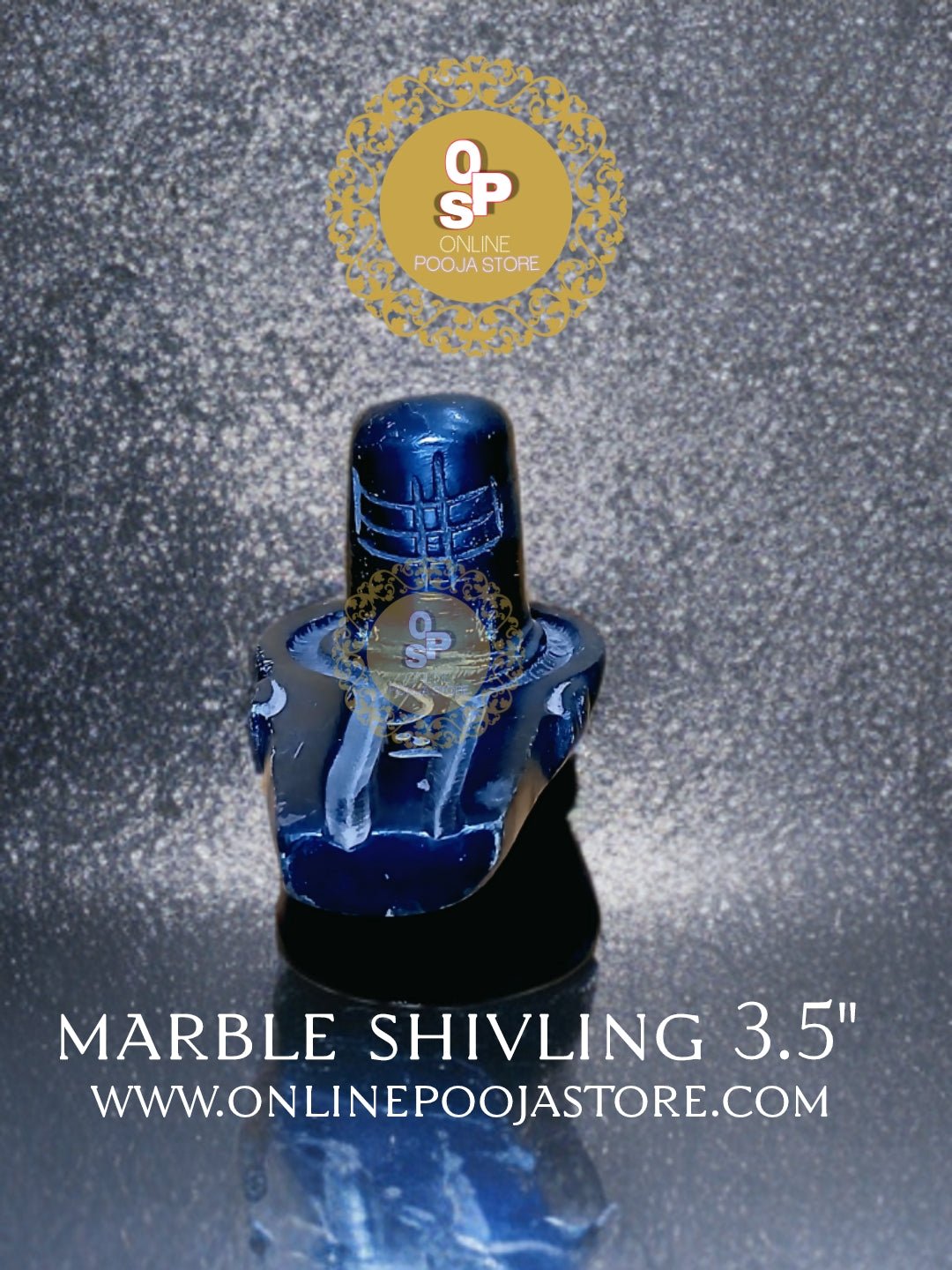 Black Stone Shivling 3.5 inch For Home Use - ONLINE POOJA STORE