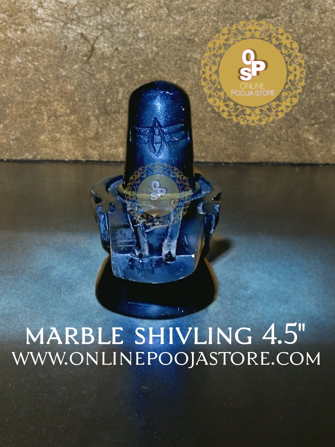 Black Stone Shivling 4.5 inch | Pooja Idol For Home - ONLINE POOJA STORE