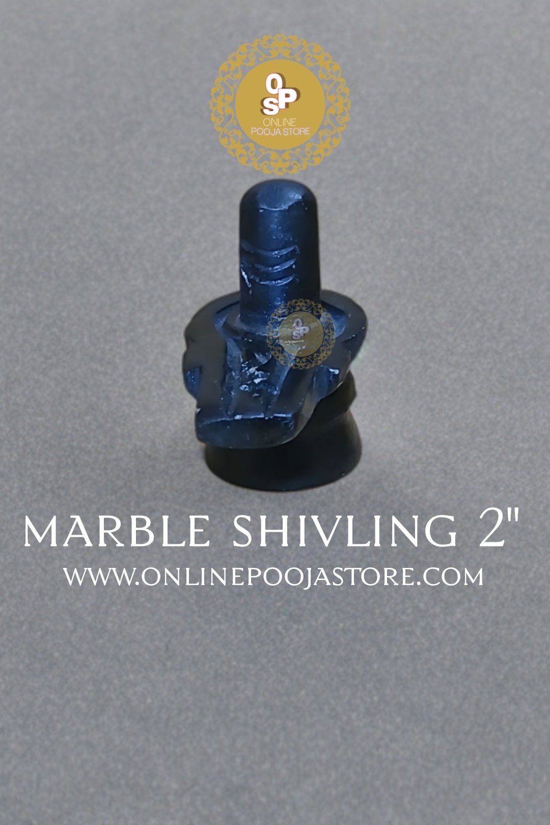 Black Stone Shivling Home Pooja Use - 2 inch | Glossy Finishing - ONLINE POOJA STORE