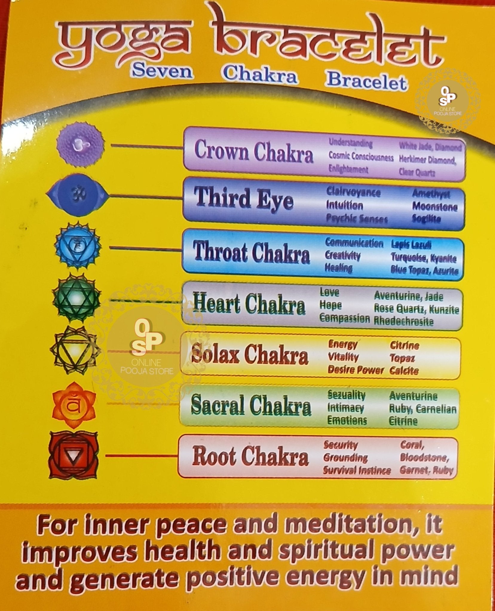 DHAN YOG BRACELET 7 CHAKRA || ATTRACT MONEY AND WEALTH - ONLINE POOJA STORE