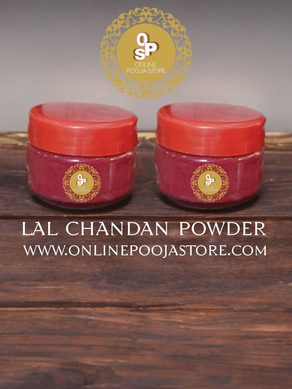 Lal Chandan Powder | Red Sandalwood Powder 2 Pc Pack | Rakt Chandan For Poojan Purpose - ONLINE POOJA STORE