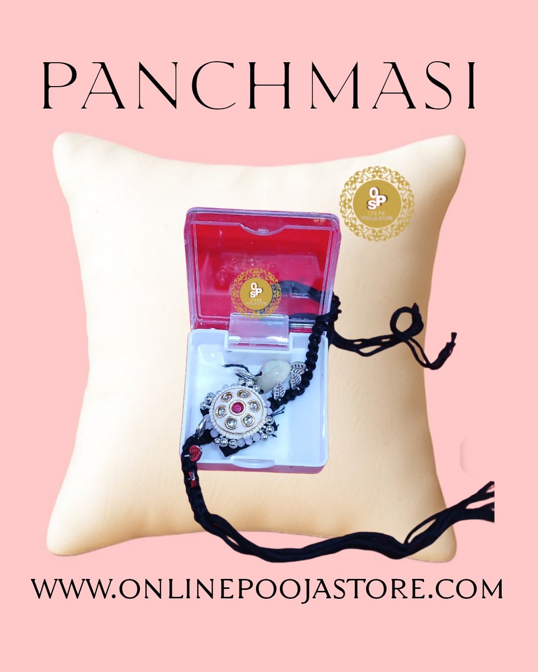 Panchmasi Design With Diamond Black Cord | 5th Month Expecting Mother - ONLINE POOJA STORE