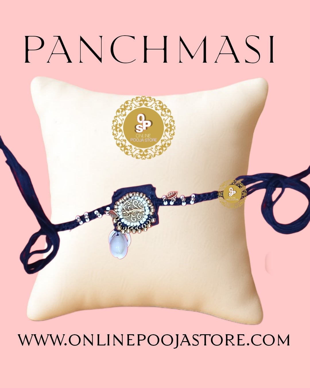 Panchmasi Rakhi Golden Silver | Panchmasi For Pregnant Women - ONLINE POOJA STORE
