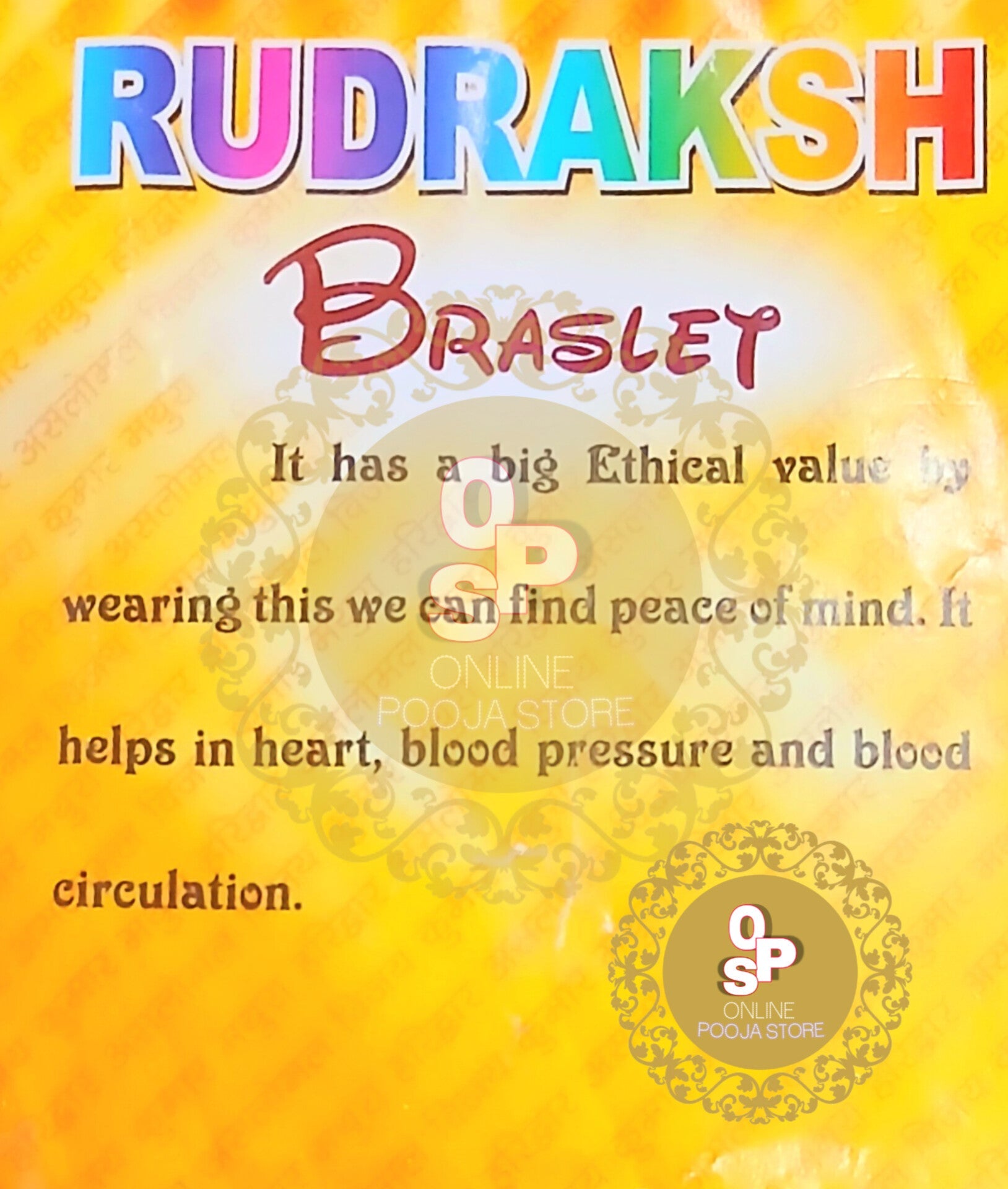 RUDRAKSH+MOTI BRACELET - ONLINE POOJA STORE