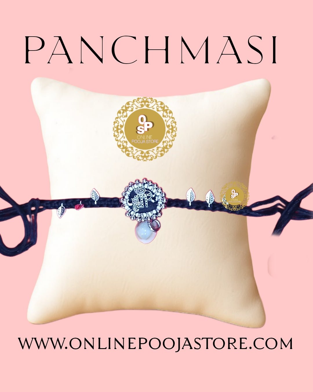 Shree Design Panchmasi | Traditional Panchmasi Handicrafted black thread - ONLINE POOJA STORE
