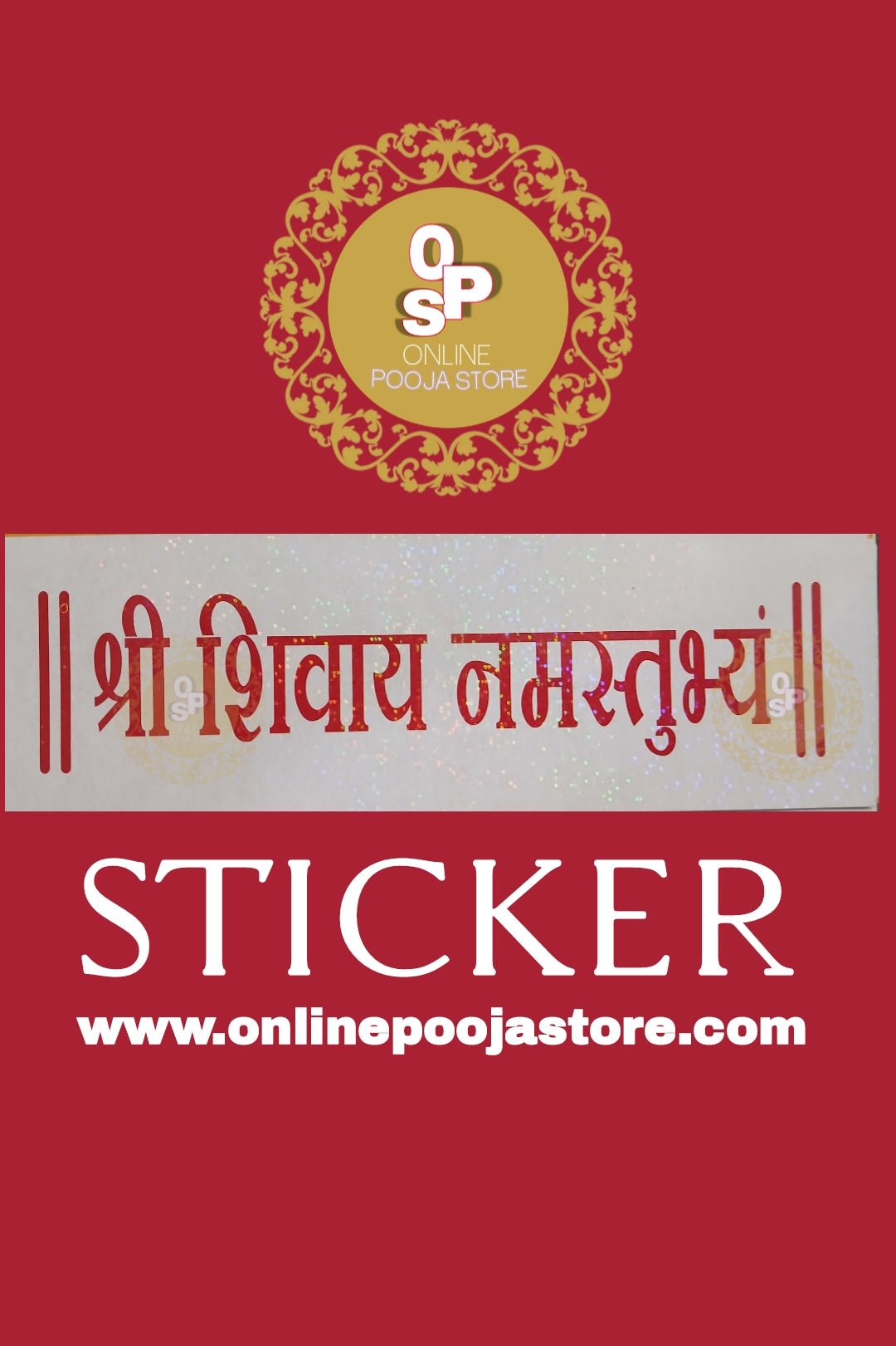Shree Shivay Namastubhyam,Pardeep Mishra Ji Sticker,Shiv Ji Sticker,Mantr Sticker,Plastick Sticker | ONLINE POOJA STORE - ONLINE POOJA STORE